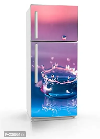 Psychedelic Collection Vinly Water Drop in A PondDecorative Extra Large PVC Vinyl Fridge Sticker (Multicolor, 60 cm X 160 cm)_PCFS33_WP-thumb4