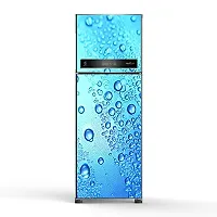 Psychedelic Collection Vinly 3D Water Drops with Blue BackgroundDecorative Extra Large PVC Vinyl Fridge Sticker (Multicolor, 60 cm X 160 cm)_PCFS50_WP-thumb3