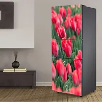 Psychedelic Collection Roses gardenDecorative Extra Large PVC Vinyl Fridge Sticker (Multicolor, 60 cm X 160 cm)-thumb4