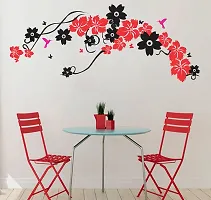 Psychedelic Collection Decorative Tree Branch Decorative Wall Sticker (PVC Vinyl, Multicolor, W 132 cm X H 54 cm)-thumb4