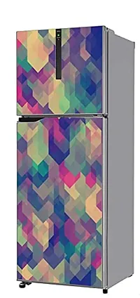 Psychedelic Collection Vinly HD 3D DesingDecorative Extra Large PVC Vinyl Fridge Sticker (Multicolor, 60 cm X 160 cm)_PCFS123_WP-thumb2