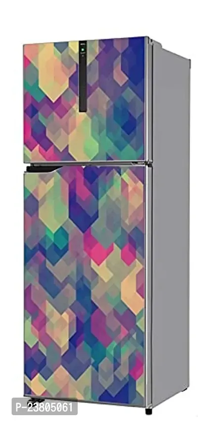 Psychedelic Collection Vinly HD 3D DesingDecorative Extra Large PVC Vinyl Fridge Sticker (Multicolor, 60 cm X 160 cm)_PCFS123_WP-thumb3