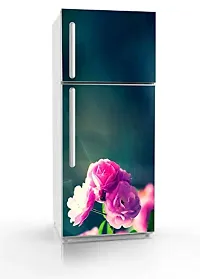 Psychedelic Collection Vinly 3D Colourful FlowerDecorative Extra Large PVC Vinyl Fridge Sticker (Multicolor, 60 cm X 160 cm)_PCFS79_WP-thumb1