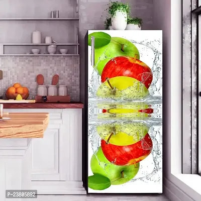 Psychedelic Collection Fruits Water Splash Decorative Fridge Sticker(Multicolor Vinyl 120X60)-SD_PCFS378-thumb3