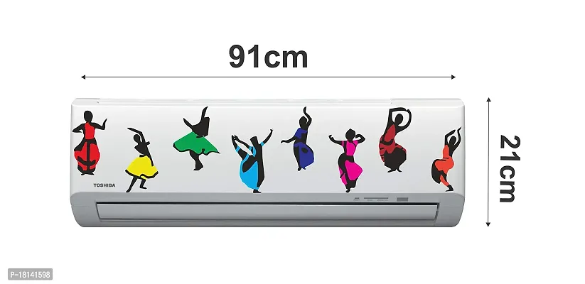 Trendy Multi Color Decorative Air Conditioner Sticker - Ac Stickerpcac112-thumb3