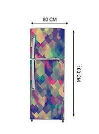 Psychedelic Collection Vinly HD 3D DesingDecorative Extra Large PVC Vinyl Fridge Sticker (Multicolor, 60 cm X 160 cm)_PCFS123_WP-thumb4