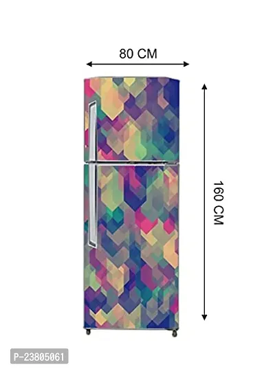 Psychedelic Collection Vinly HD 3D DesingDecorative Extra Large PVC Vinyl Fridge Sticker (Multicolor, 60 cm X 160 cm)_PCFS123_WP-thumb5