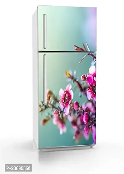 Psychedelic Collection Vinly Colorful FlowerDecorative Extra Large PVC Vinyl Fridge Sticker (Multicolor, 60 cm X 160 cm)_PCFS60_WP