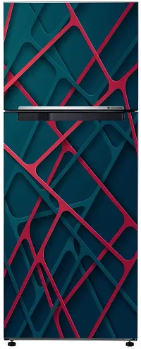 Psychedelic Collection Decorative Abstract Multicolor 3D Rectangular Shape Design Wallpaper Sticker for Fridge Decor 60 cm X 160 cm-thumb2