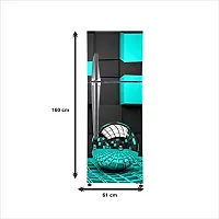 Psychedelic Collection Abstract 3D Ball Light Squre Fridge wrap Wallpaper Adhesive Vinyl Multicolor for Fridge Sticker (PVC Vinyl, Multicolor, 60 cm X 160 cm)-thumb3