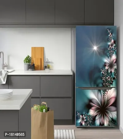 Trendy Abstract Design Flower Fridge Sticker Fridge Wrap Decorative Sticker (Pvc Vinyl 160X60)-Psypcfs336-thumb4