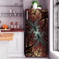 Psychedelic Collection Abstract Design Decorative Coloufull Fridge Sticker(Multicolor Vinyl 120X60)-SD_PCFS375-thumb2