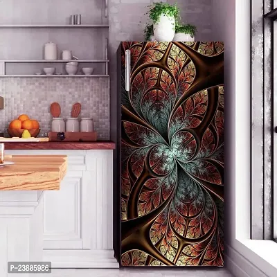 Psychedelic Collection Abstract Design Decorative Coloufull Fridge Sticker(Multicolor Vinyl 120X60)-SD_PCFS375-thumb3