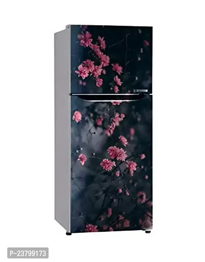 Advait Designs - Abstract Natural Pink Flower Wallpaper Poster Adhesive Vinyl Sticker Fridge wrap Decorative Sticker (PVC Vinyl Covering Area 60cm X 160cm) FD174-thumb2