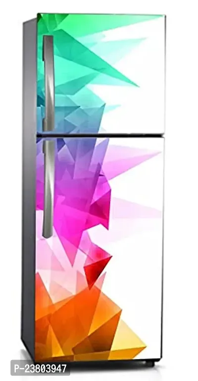 Psychedelic Collection 3D Cristal Look Decorative Extra Large PVC Vinyl Fridge Sticker (Multicolor, 60 cm X 160 cm)-thumb3