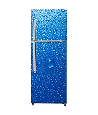 Psychedelic Collection Vinly 3D Water Drops with Blue BackgroundDecorative Extra Large PVC Vinyl Fridge Sticker (Multicolor, 60 cm X 160 cm)_PCFS53_WP-thumb2