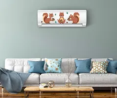 Trendy Funny Squirrel Decorative Ac Sticker (Multicolor Pvc Vinyl 30X91)-thumb1