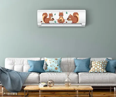 Trendy Funny Squirrel Decorative Ac Sticker (Multicolor Pvc Vinyl 30X91)-thumb2