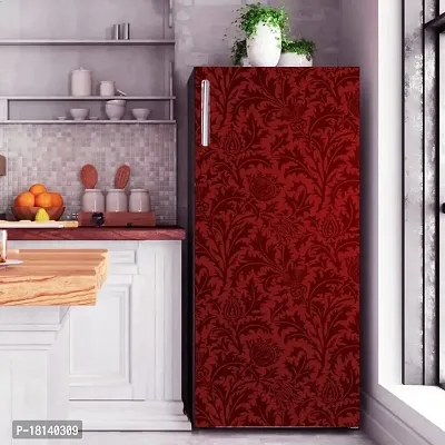 Trendy Abstract Design Decorative Colourfull Fridge Sticker (Multicolor Vinyl 120X60)-Sdpcfs397-thumb3