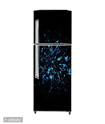 Psychedelic Collection Vinly HD 3D DesingDecorative Extra Large PVC Vinyl Fridge Sticker (Multicolor, 60 cm X 160 cm)_PCFS118_WP-thumb3