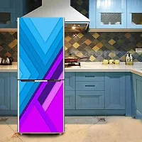 Psychedelic Collection 3D Digital Pattern artDecorative Extra Large PVC Vinyl Fridge Sticker (Multicolor, 60 cm X 160 cm)-thumb3