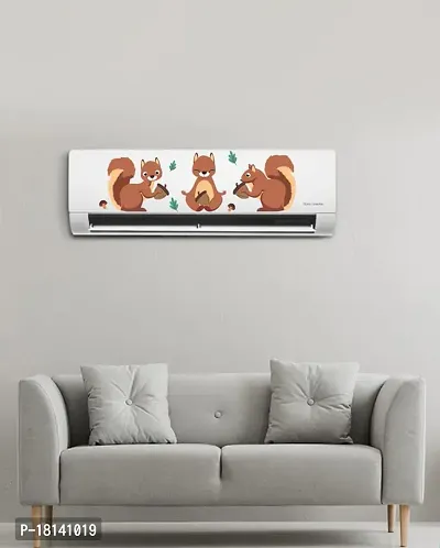 Trendy Funny Squirrel Decorative Ac Sticker (Multicolor Pvc Vinyl 30X91)-thumb3