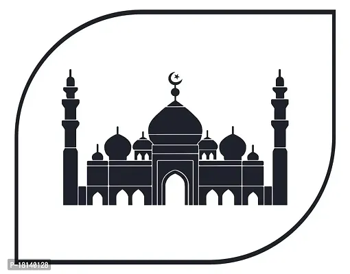 Trendy Decorative Beautiful Black Decal Islamic Sticker 60X90Is 93-thumb0