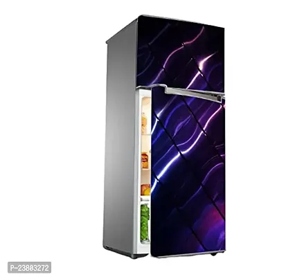 Psychedelic Collection HD Wave Look Decorative Extra Large PVC Vinyl Fridge Sticker (Multicolor, 60 cm X 160 cm)_PCFS158_WP-thumb0