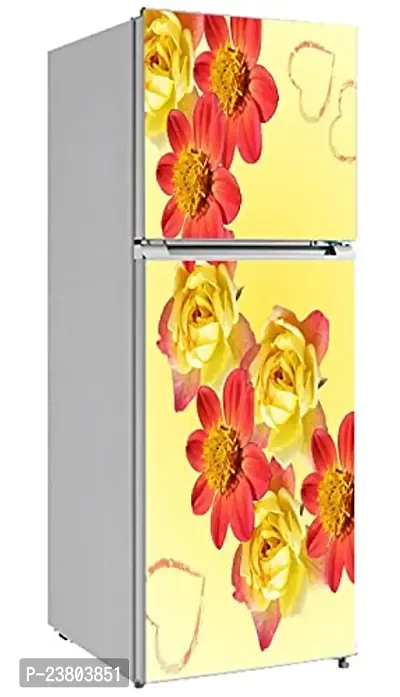 Psychedelic Collection Vinly HD 3D DesingDecorative Extra Large PVC Vinyl Fridge Sticker (Multicolor, 60 cm X 160 cm)_PCFS97_WP