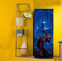 Psychedelic Collection Spider Man vs Doctor octopusDecorative Extra Large PVC Vinyl Fridge Sticker (Multicolor, 60 cm X 160 cm)_FD828_WP-thumb4