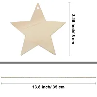 Psychedelic Collection Paintable Blank Star Shape Wooden Laser Cut for Decoration DIY Prodcuts (Pack of 50)-thumb2