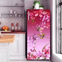 Trendy Abstract Colourfull Design Fridge Wrap Decorative Sticker (120 Cmx60Cm )-thumb1