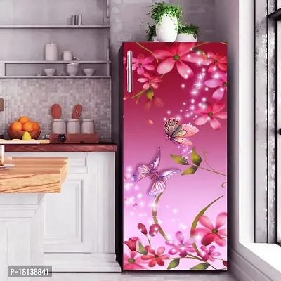 Trendy Abstract Colourfull Design Fridge Wrap Decorative Sticker (120 Cmx60Cm )-thumb2