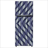 Psychedelic Collection Decorative Braid Metal line idea Purple Extra Large Sticker for Fridge Decor Double Single Door Decorative Fridge Sticker (PVC Vinyl, Multicolor, 60 cm X 160 cm)-thumb2