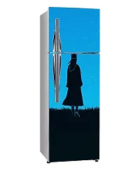 Trendy Multicolor Samurai Girl, Grass, And Blue Sky Stardecorative Extra Large Pvc Vinyl Fridge Sticker (Multicolor, 60 Cm X 160 Cm)Fd445Wp-thumb1