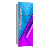 Psychedelic Collection 3D Digital Pattern artDecorative Extra Large PVC Vinyl Fridge Sticker (Multicolor, 60 cm X 160 cm)-thumb1