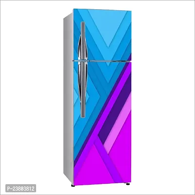 Psychedelic Collection 3D Digital Pattern artDecorative Extra Large PVC Vinyl Fridge Sticker (Multicolor, 60 cm X 160 cm)-thumb2