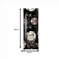 Trendy Flower Designdecorative Extra Large Pvc Vinyl Fridge Sticker (Multicolor, 60 Cm X 160 Cm)-thumb3