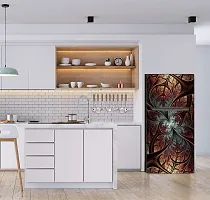 Psychedelic Collection Abstract Design Decorative Coloufull Fridge Sticker(Multicolor Vinyl 120X60)-SD_PCFS375-thumb4