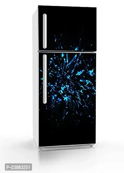 Psychedelic Collection Vinly HD 3D DesingDecorative Extra Large PVC Vinyl Fridge Sticker (Multicolor, 60 cm X 160 cm)_PCFS118_WP