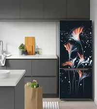 Psychedelic Collection Abstract Design Flower Fridge Sticker Fridge Wrap Decorative Sticker (PVC Vinyl 160x60)-PSY_PCFS324-thumb3