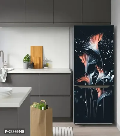 Psychedelic Collection Abstract Design Flower Fridge Sticker Fridge Wrap Decorative Sticker (PVC Vinyl 160x60)-PSY_PCFS324-thumb4