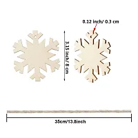 Psychedelic Collection Paintable Blank Wood Snowflake Wooden Laser Cut for Decoration DIY Prodcuts (Pack of 50)-thumb4