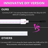 LIGHTAVERSE Led 5Mtr Pink Strip Light,Neon Light Strip,12V Flexible Waterproof Neon Led Strip,Silicone Led Neon Rope Light (Power Adapter Included,5 CM)-thumb1