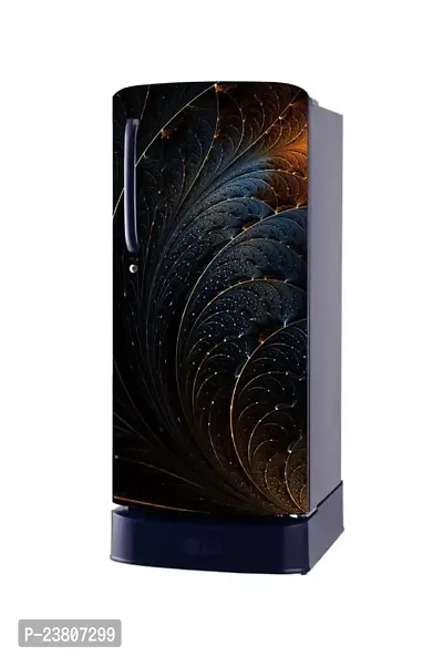 Psychedelic Collection Abstract Design Colorfull Decorative Fridge Sticker Multicolor Vinyl 120x60-SD_PCFS448-thumb2