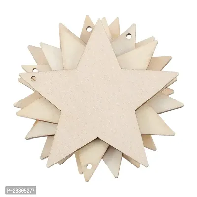 Psychedelic Collection Paintable Blank Star Shape Wooden Laser Cut for Decoration DIY Prodcuts (Pack of 50)-thumb5