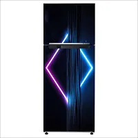 Psychedelic Collection Glowing Triangle neonDecorative Extra Large PVC Vinyl Fridge Sticker (Multicolor, 60 cm X 160 cm)-thumb2