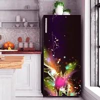 Psychedelic Collection Abstract Colourfull Design Fridge Wrap Decorative Sticker (120 CmX60Cm)-thumb1