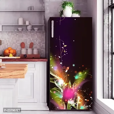 Psychedelic Collection Abstract Colourfull Design Fridge Wrap Decorative Sticker (120 CmX60Cm)-thumb2