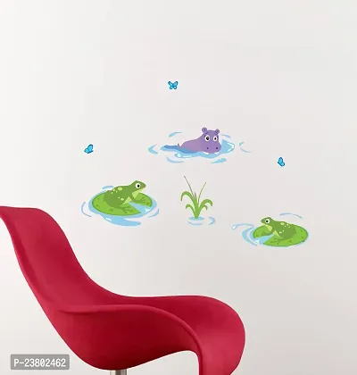 Psychedelic Collection Decorative Cartoon Animal Decorative Wall Sticker (PVC Vinyl, Multicolor, W 91 cm X H 81 cm)-thumb5